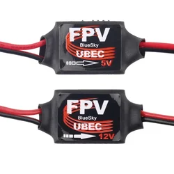 DC-DC dönüştürücü adım aşağı modülü 3A 5V 12V Mini UBEC RC uçak FPV için promosyon siyah & kırmızı RC hava uçağı aksesuar