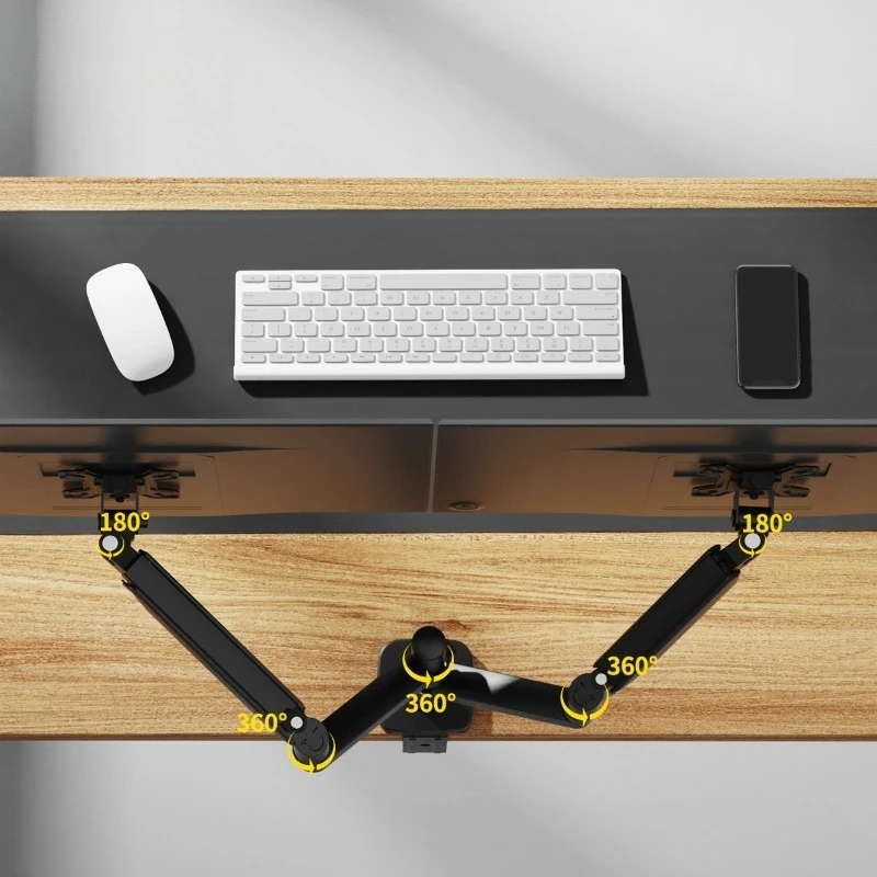 One Piece Is Sent on Behalf of A Dual-screen Monitor, The Screen Lift of The Bracket Is Suitable for 13-32 Inch Gas Spring,