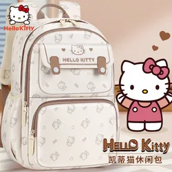 Sanrio New Hellokitty Schoolbag Female Student Cartoon Cute Children Lightweight and Large Capacity Good-looking Backpack