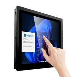 18.5 inch J1900 I3 I5 I7embedded wall mounted industrial panel touch screen capacitive resistance touch WIFI RS232 touch display