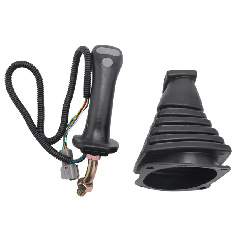 LICE-2X 3 Buttons Excavator Joystick Assy Handle Gears With Dust Cover For Daewoo Doosan DH DX150 215 225 300 370-9C Left