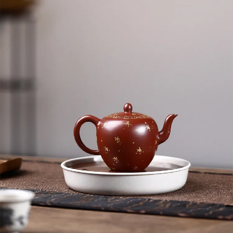 High Quality Yixing Zisha Teapot Handmade Ore Dahongpao Tea Beauty Shoulder Set