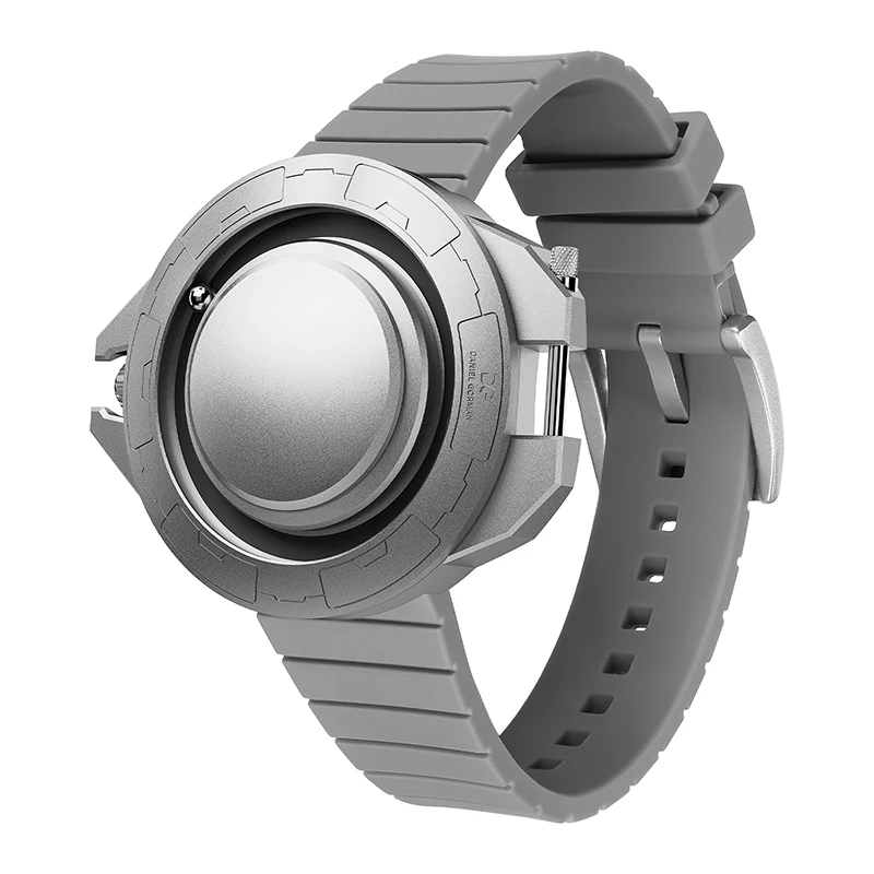 Gravity 2077 DG0133 Luminous Time Track Smooth Cover Unique Wristwatches Gorman Watch Magnetic Floating Watch Futuristic Design