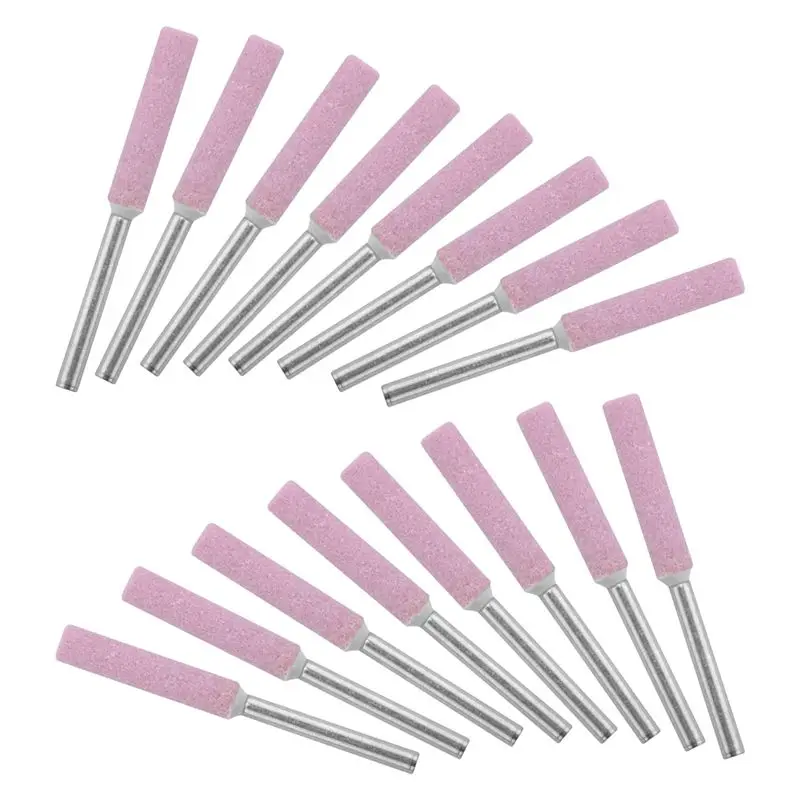 

AB46-16Pcs Chainsaw Sharpener Grinding Stones 4.8Mm Sharpening Tool Stones Burr Chain Saw Grindstone File Replacement Tools