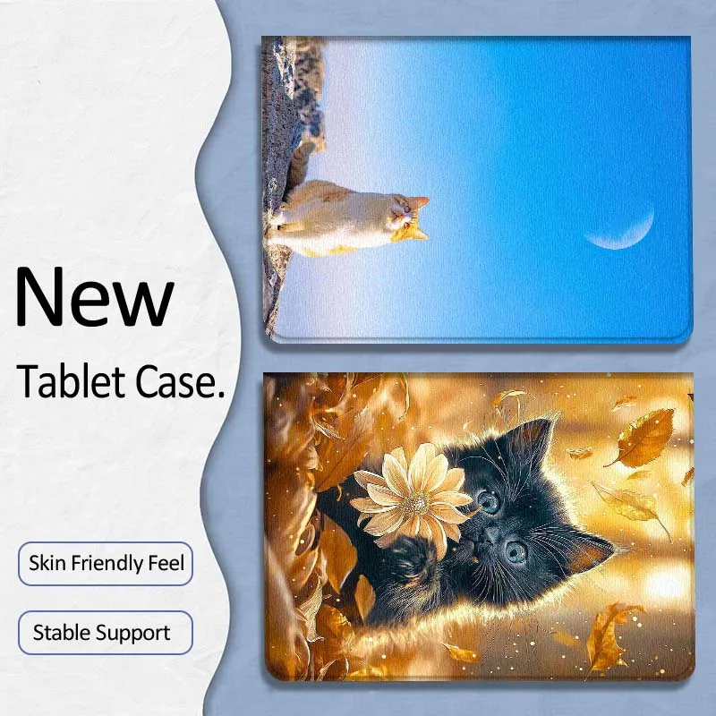 

Creative Art Popular Cat For Xiaoxin Lenovo Tab P12 Extreme Legion Y900 Idea Pro GT 12.1 2025 Foldable Tablet Case Gift