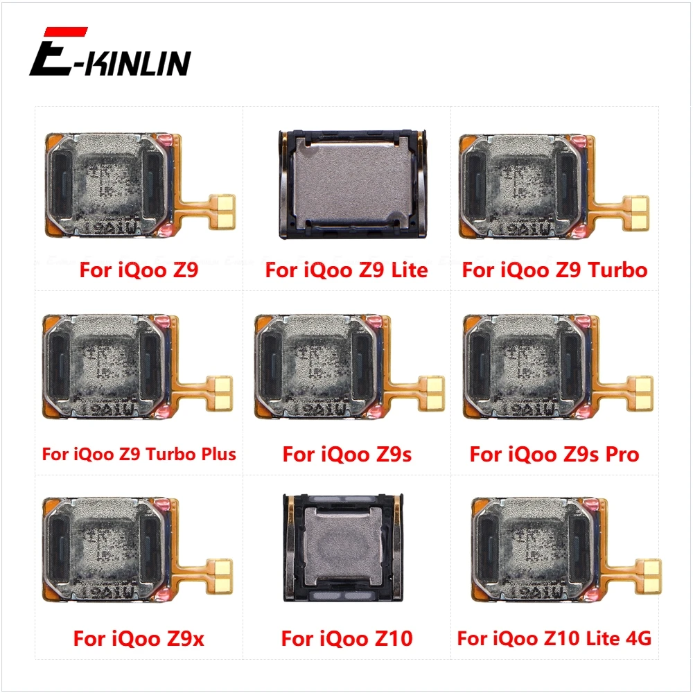 Front Top Earpiece Earphone Ear Speaker Sound Receiver Flex Cable For Vivo iQoo Z9 Lite Turbo Plus Z9s Pro Z9x Z10