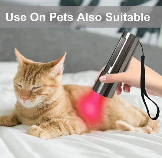 

Portable 660nm 850nm Low Level Light Therapy Lamp Infrared Light Torch Physiotherapy For Pets Pain Relief Treatment