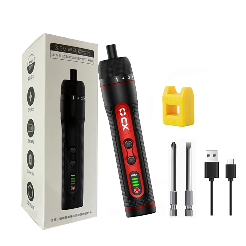 

3.6V Small Lightweight Cordless Screwdriver Electric Screwdriver 320 RPM & 8 Torque 5Nm TYPE-C Charging for Home Repair Tool