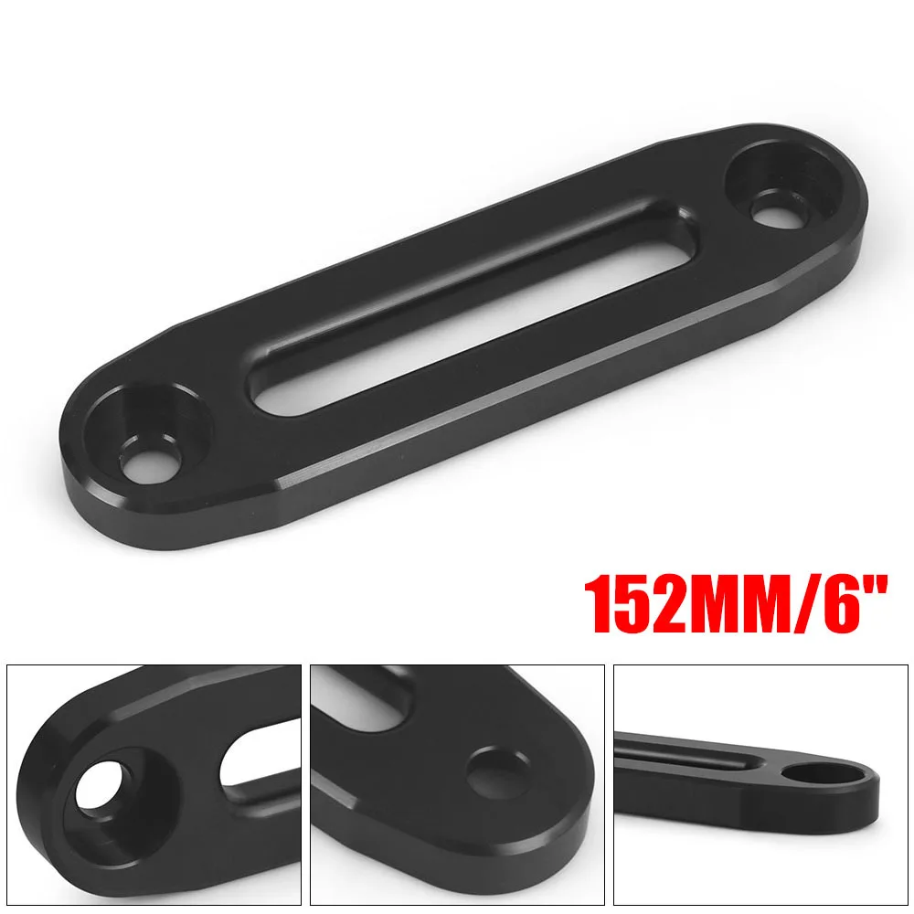 152mm 6”Aluminum Hawse Fairlead 4500lbs Winch Fairlead for Synthetic Rope Fairlead 4WD 4X4 Recovery ATV 4500-7000 Accessories