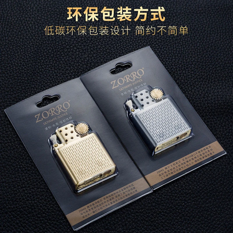 Zorro Kerosene Lighter Inner Insert Parts Gas/Oil Flint Grinding Wheel Brass White Steel Cigarettes Lighters Repalce 912 915 902