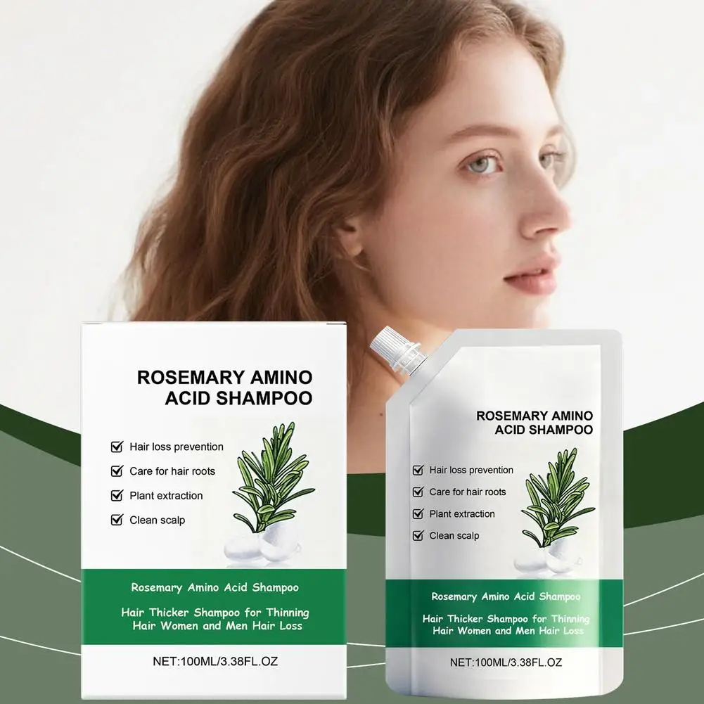 New Rosemary Fluffy Shampoo Gently Cleanses Hair, Naturally Fluffy, Smooth And Shampoo Branching, Moisturizing, Radiant I2S7