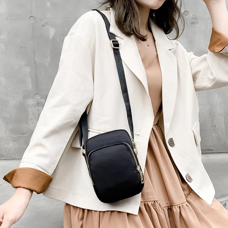 Neue Casual Große Kapazität Schulter Taschen Für Frauen Wasserdichte Oxford Multi-Zipper Umhängetasche Für Mutter Einkaufen Handtasche – Detail 12