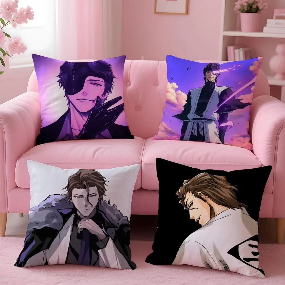 B-bleach S-Sosuke AizenS Cushion Cover Comfortable Reversible Pillow Cover Ideal for Car Sofa Bedroom & Beyond