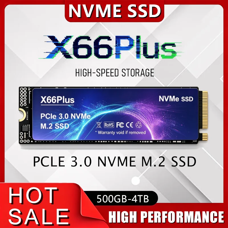 NEW X66Plus M.2 NVMe SSD Hard Disk 500GB/1TB/ 2TB/4TB high speed PCIe 3.0 Internal Solid State Drive For Laptop Desktop PC