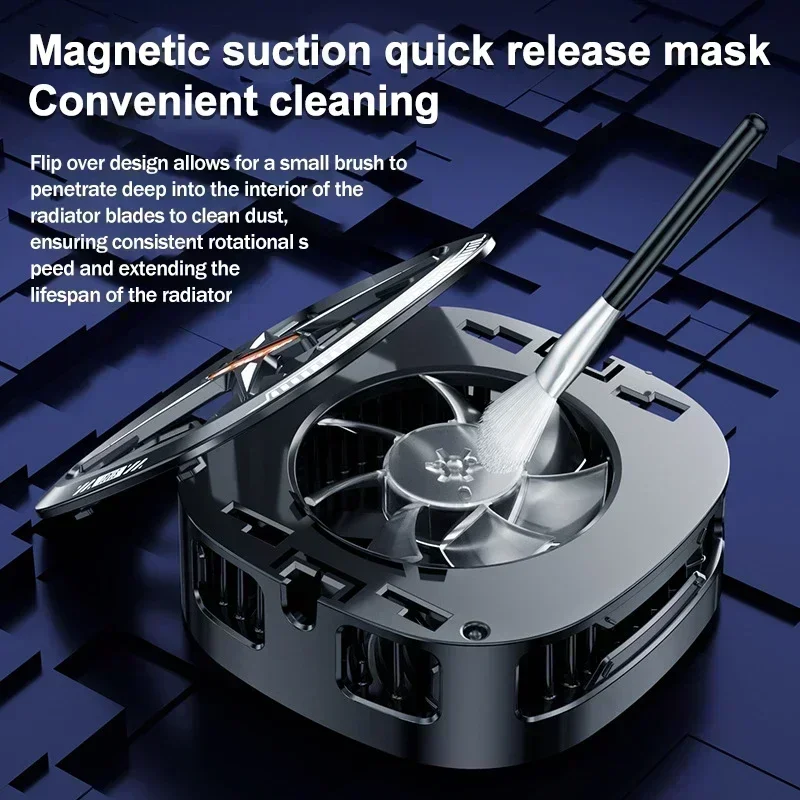 FS05 휴대용 및 저소음 열전 냉각 팬, 반도체 기반 기술 쿨러, iOS/Android용 범용