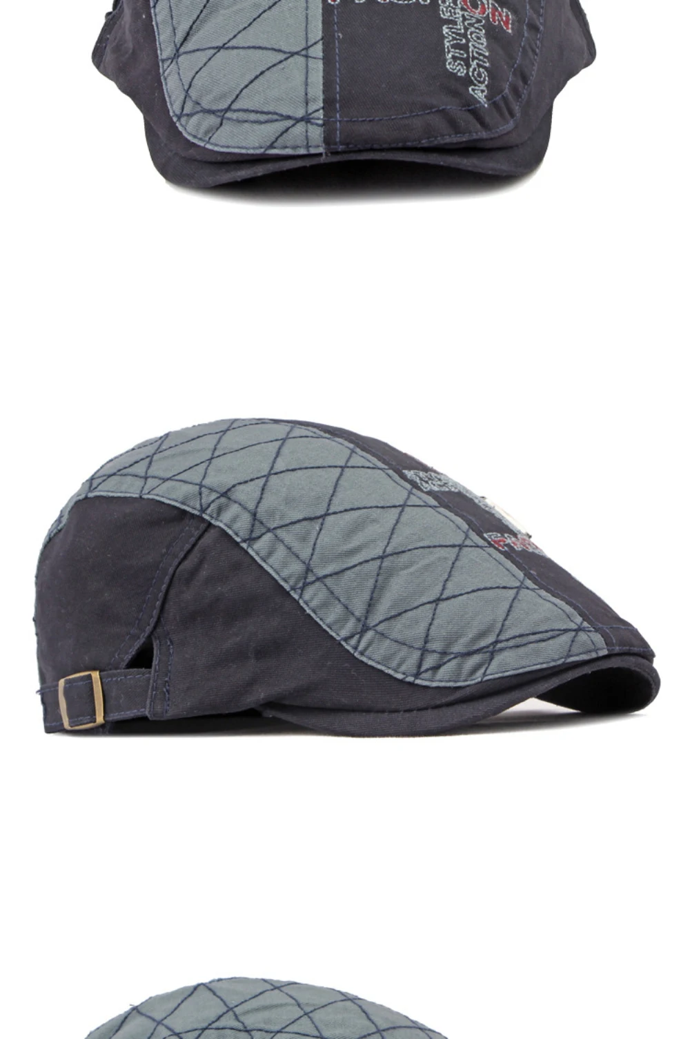 HT4655 Baskenmütze für Herren und Damen, Frühling Sommer Herbst Sonnenkappe, Unisex Ivy Flat Cap, Künstler-Malermütze, 100% Baumwolle Herren-Baskenmütze – Detail 8