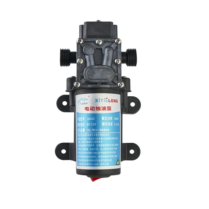 12V 40W 12 L/min 1 Meter Vertical Suction Diaphragm Pump for Oil ethanol Gasoline Diesel Water