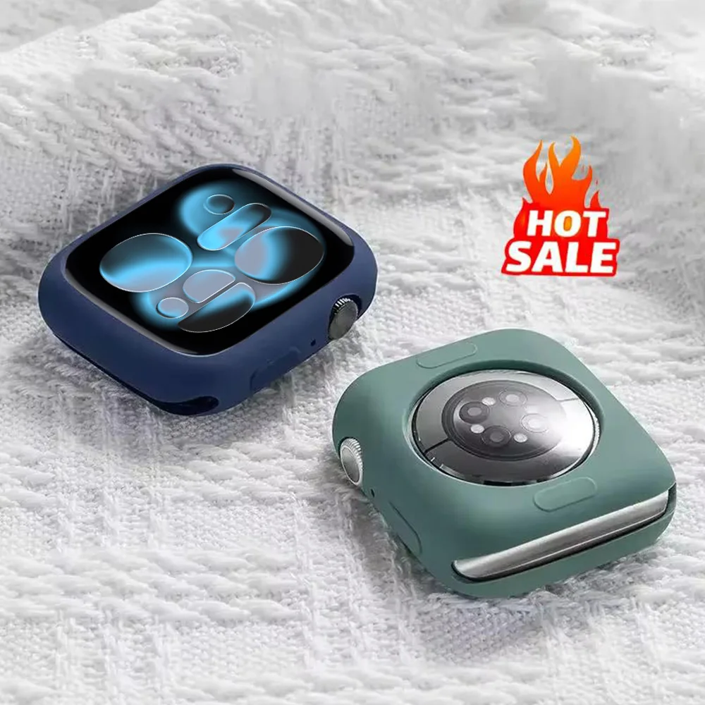 حافظة حلوى من السيليكون لساعة أبل غطاء حماية لسلسلة iWatch 11 10 42 مللي متر 46 مللي متر 9 8 SE Ultra3 2 49 مللي متر ملحقات