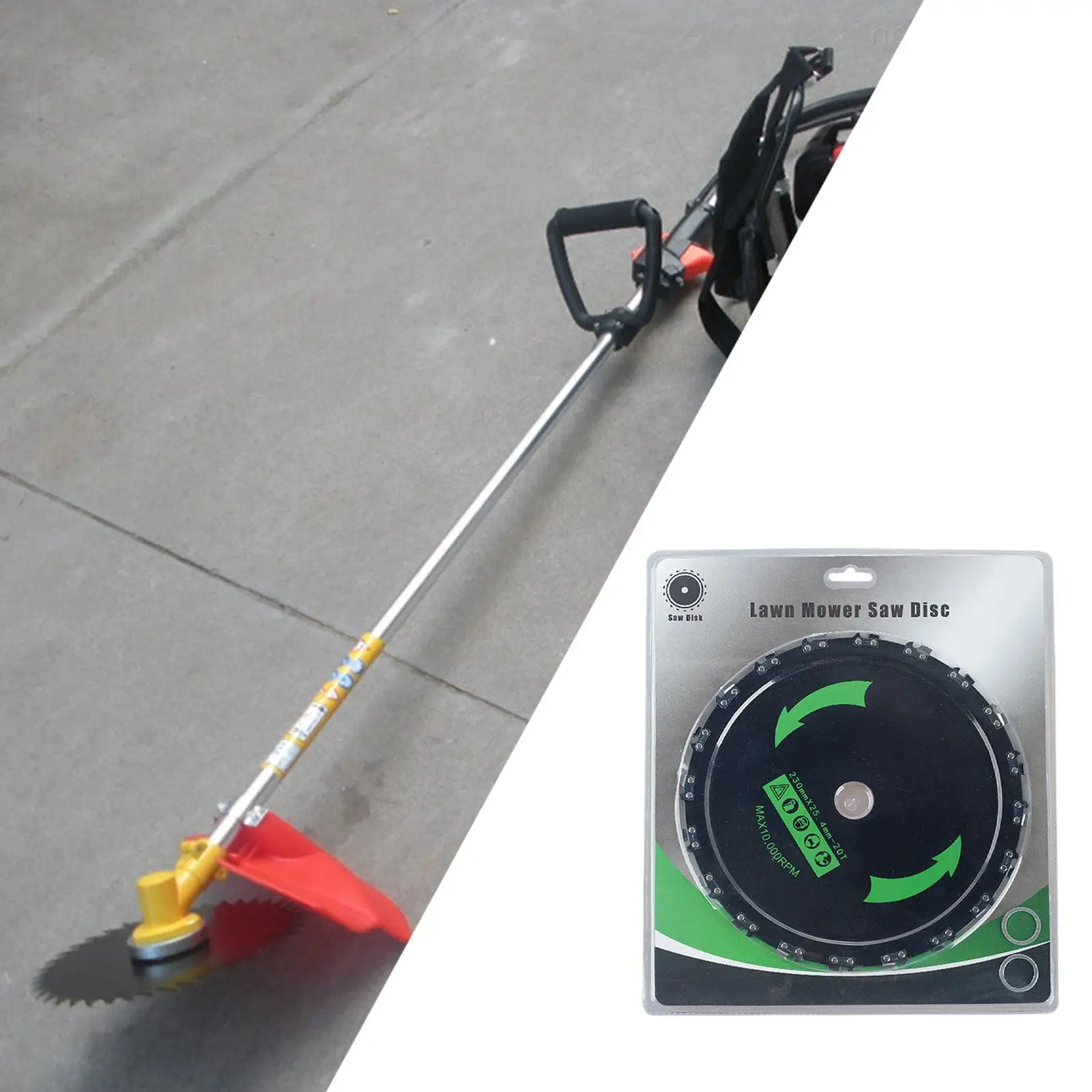 

Chainsaw Brush Cutter Blade Black 9” 20 Tooth for Home Cutting Bush Orchards