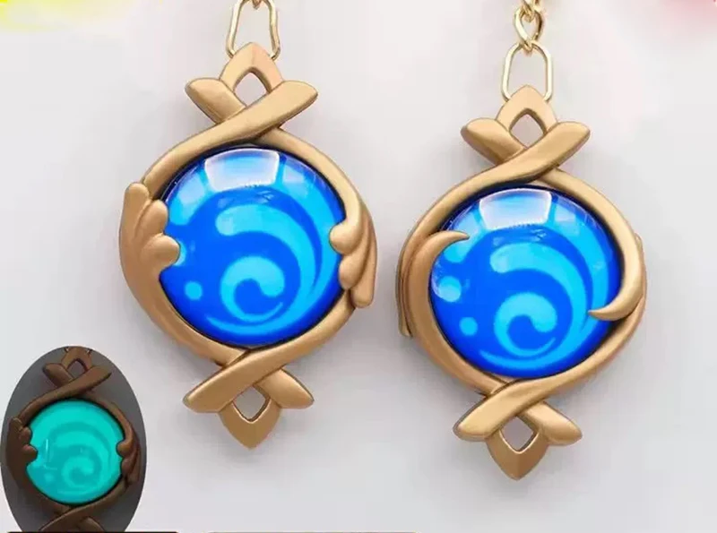 Genshin Impact Luminous Visions Anhänger Cosplay Anime Nod Krai Ineffa Auge Gottes Natlan Pryo Fontaine Hydro Cryo Für Tasche Geschenke – Detail 14
