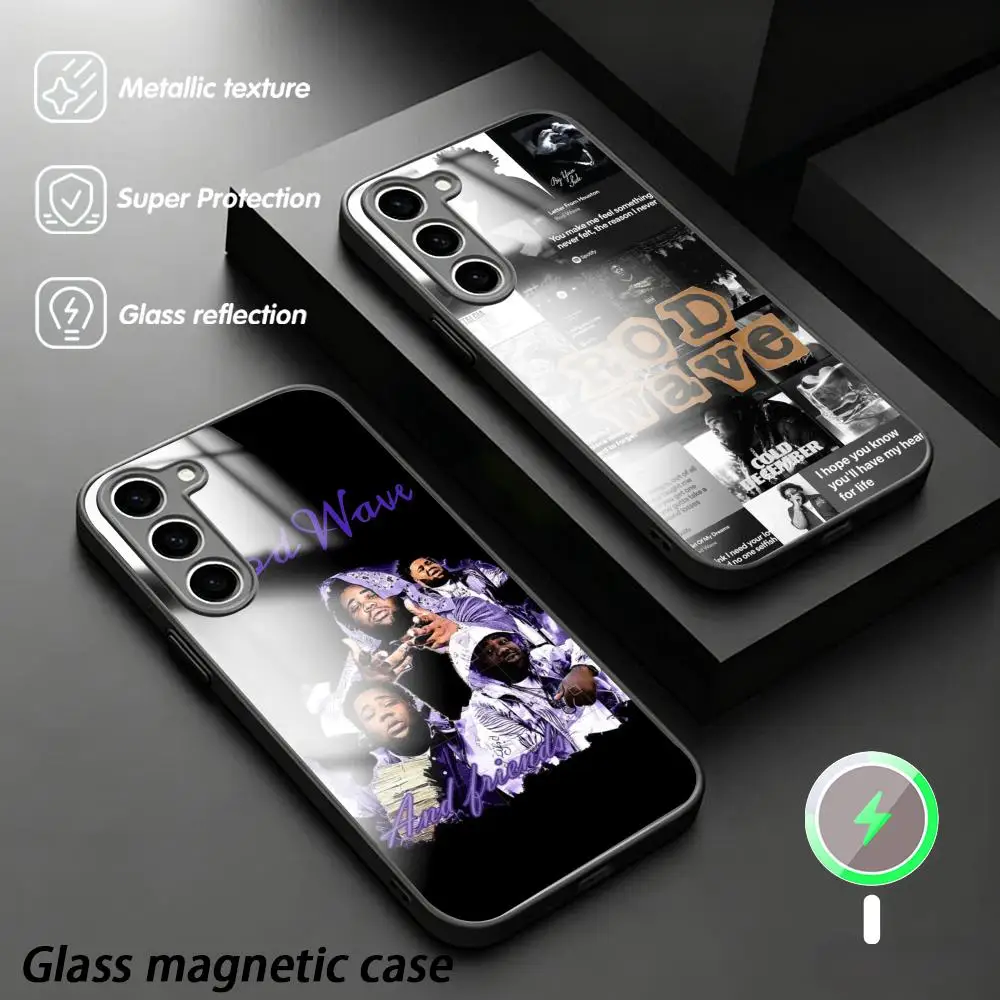 Fashion Rapper Rod Wave poster Phone Case For Samsung S26 S25 S24 S23 S22 S21 Plus Ultra Fold A Glass Magnetic Case