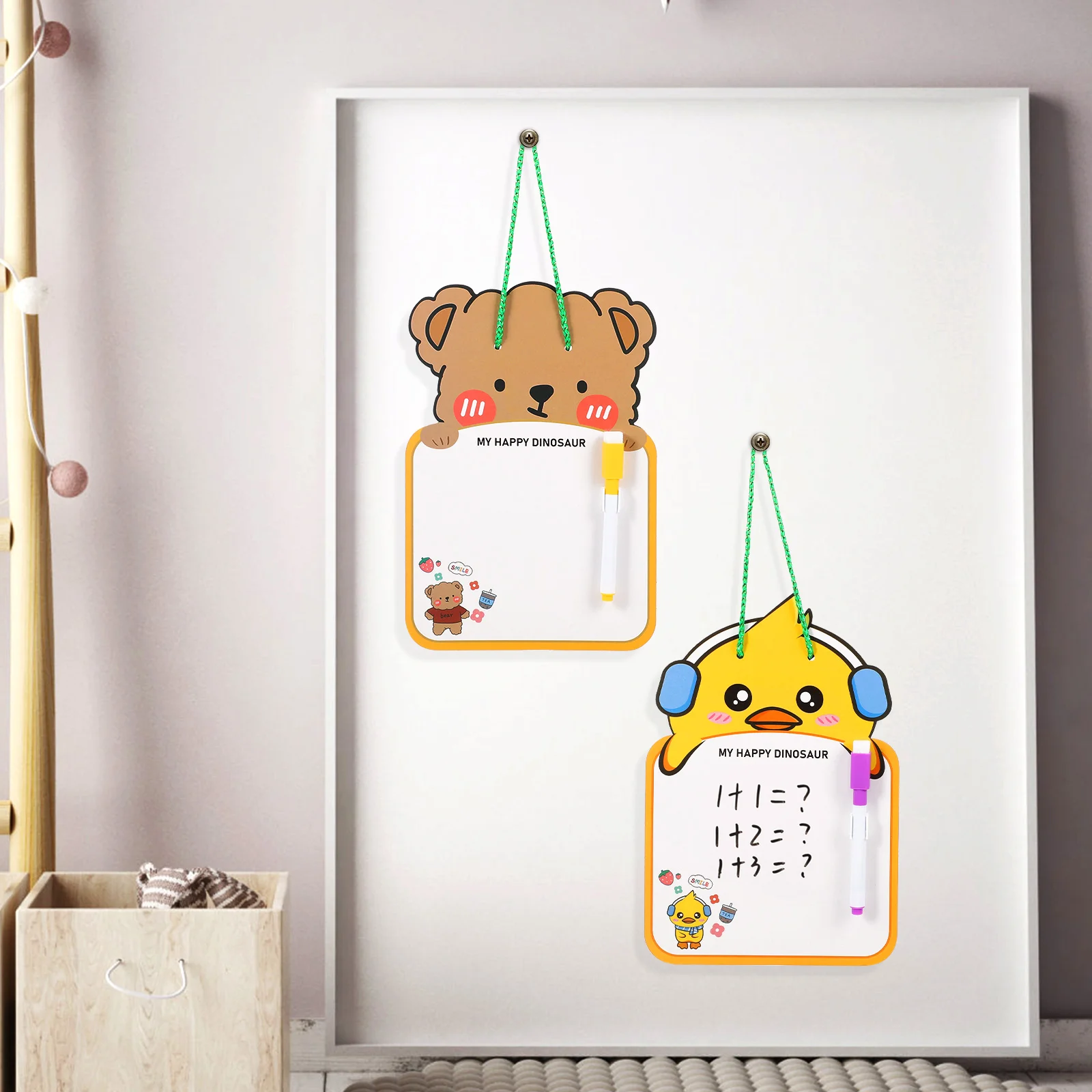 

4 Pcs Erasable Drawing Board Writing Pads Kids Whiteboard Tablet Abs Student Double Sided Rewritable High Grade Sponge Paper