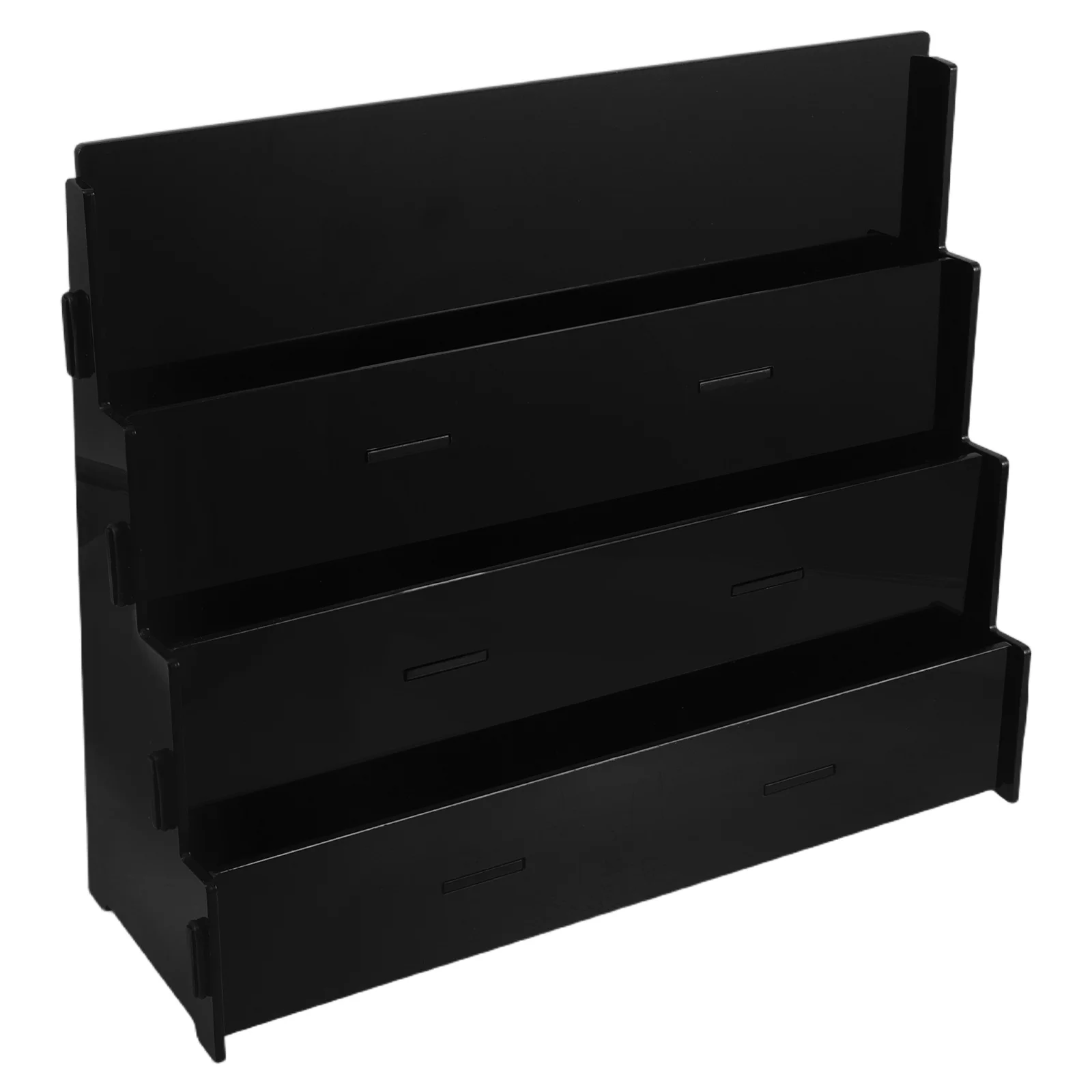 Suporte de Exibição de Cartões de Beisebol em Acrílico com 3 Camadas, Organizador Transparente para Coleção de Cartões Esportivos