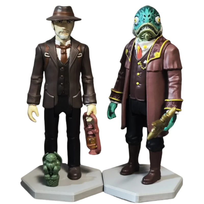 3,75-Zoll Lightning Qiwu Luo'S Heritage Color Edition Insmouth Investigator Handgefertigte Actionfigur zum Sammeln auf Lager