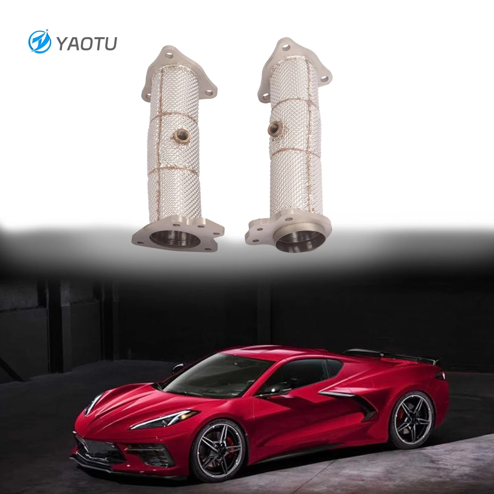 

Hot-selling High-Performance Race Sport Exhaust Downpipe for Chevrolet Corvette C8 6.2