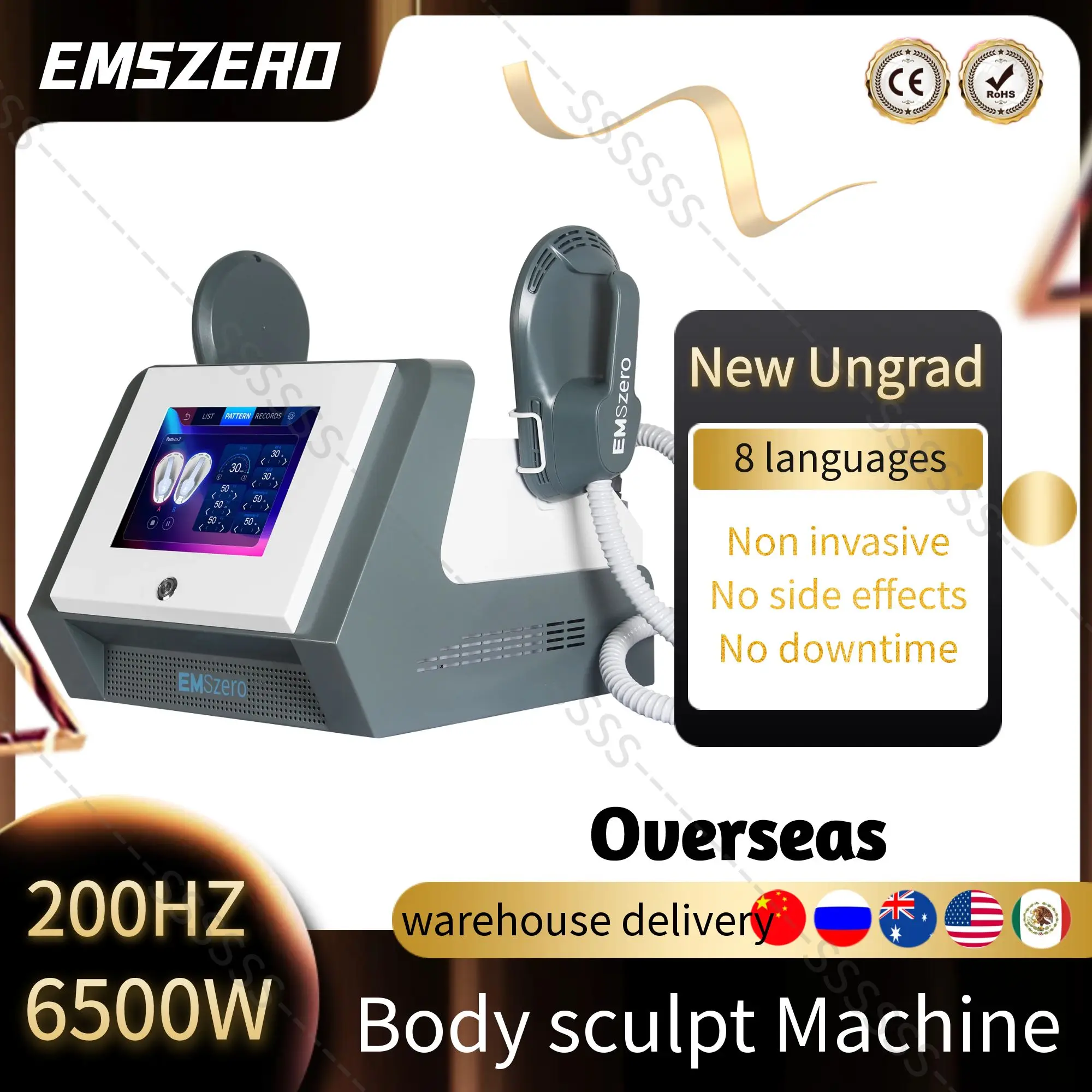 EMS Body Slimming Machine Building Muscle Stimulator Buttock Lifting EMSzero Sculpting Fat Removal Equipment EMS 15 Tesla 6500W