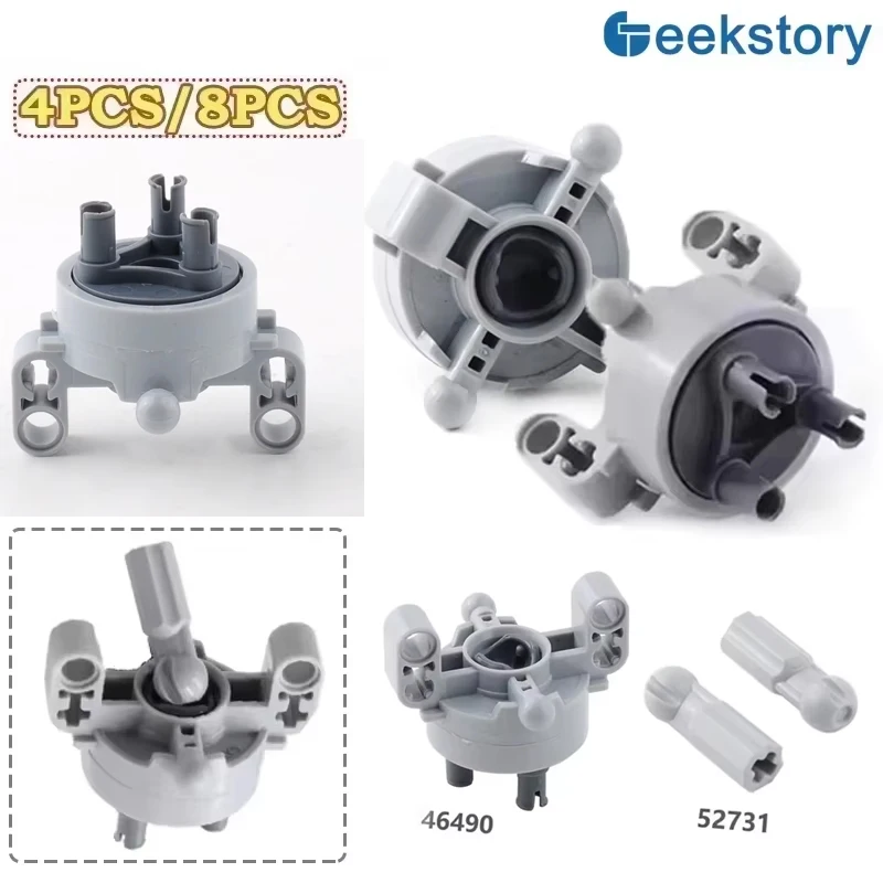 

Ступица колеса CV Карданные шариковые блоки Детали 46490 Подвеска Приводная ось 52731 Шарнир Рулевое управление MOC Технология Кирпичи DIY Игрушечные аксессуары