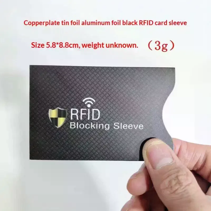 1/10 PCS Aluminum Foil RFID Blocking Card Sleeves Anti Theft Skimming Protection For Credit Cards ID Cards Daily Use Travel