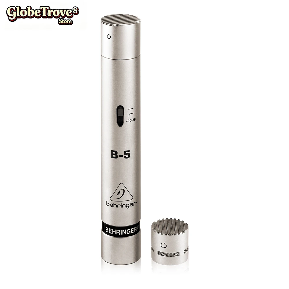 GlobeTrove Behringer B-5 sistema Pa de diafragma buscado en oro equipo de música micrófono condensador de estudio con 2 C intercambiables