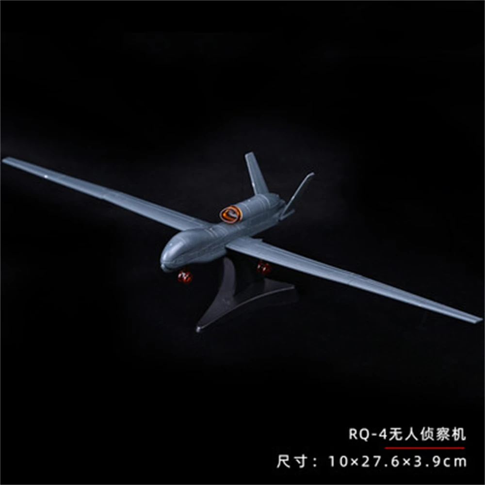 Mini Puzzle Building Toys 1/133 Scale RQ-4A Global Hawk UAV Plastic Military Model Fighter Assemble Figure Children's Gift