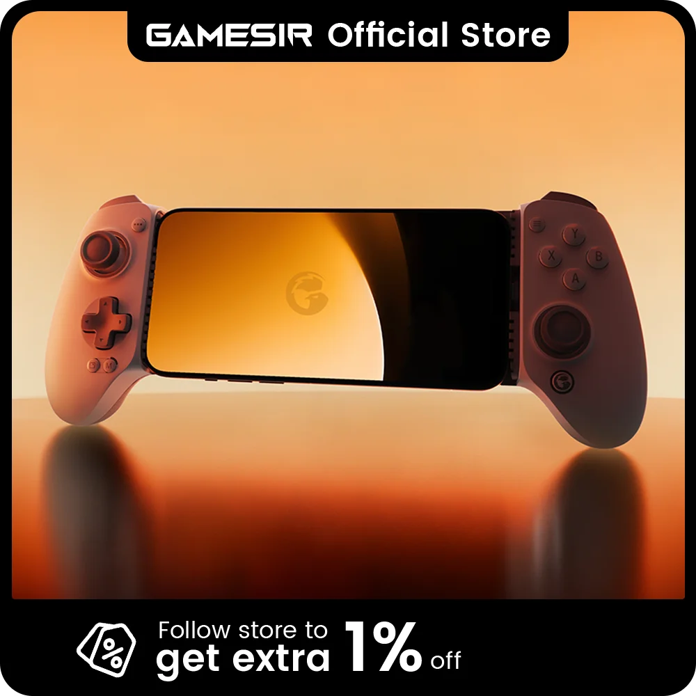 GameSir G8+ MFi Gamepad para Smartphone con Efecto Hall, Controlador de Juegos Móviles para iPhone series 15, 16, 17, iPad y Teléfonos Android