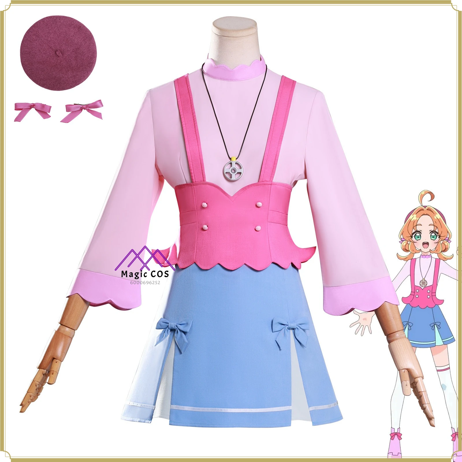 

High Quality Anime Cosplay Costume - Pretty Cure Detective Aoi Akane Women's Casual Style Full Set Anime Clothes Party Suit