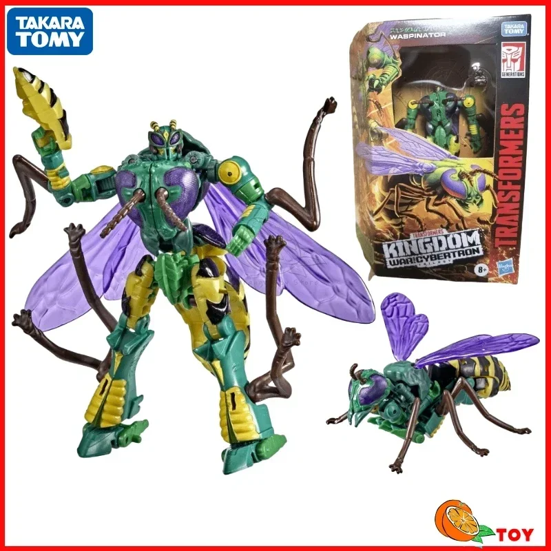 In stock Takara Tomy Transformers Toys Kingdom Series WFC-K34 Waspinator Action Figure Robot Toy Collection Hobby