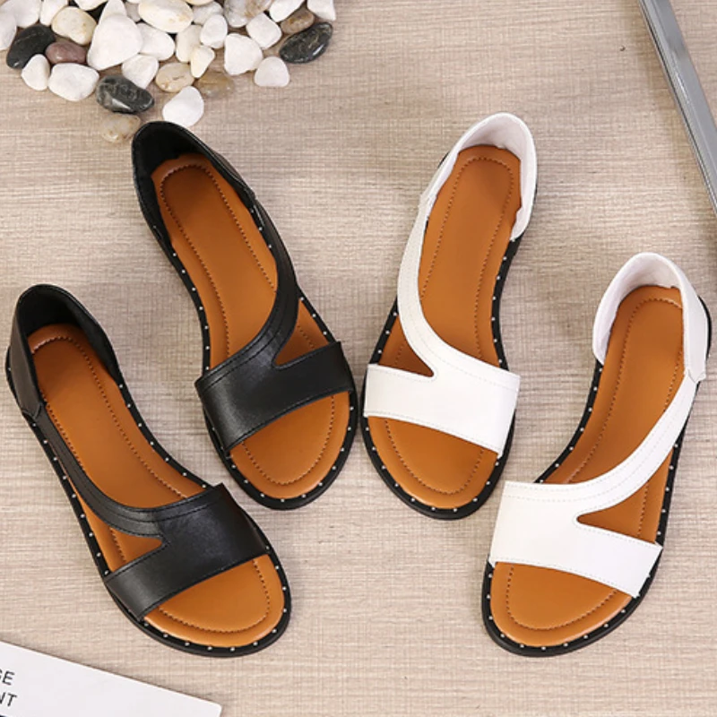 2023 New Sandals Women's Flat Casual Shoes Women's Flip-flops Fashion Outdoor Large Women's Shoes 36-43Zapatos De Mujer