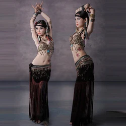 Belly Dance Costume performance set female adult tribal clothes performance suit belly dance belt tribal belly dance wear access