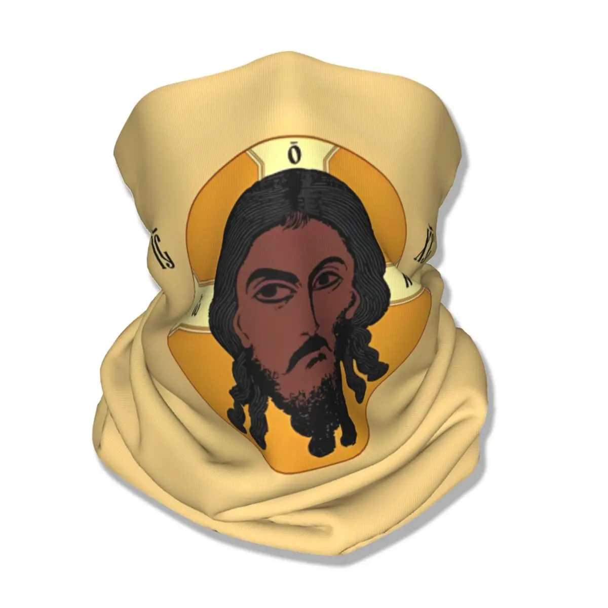 Russia Orthodox Jesus Christ Religion Faith Face Bandana Neck Gaiter Wrap Scarf Multifunctional Scarf Running for Men Women