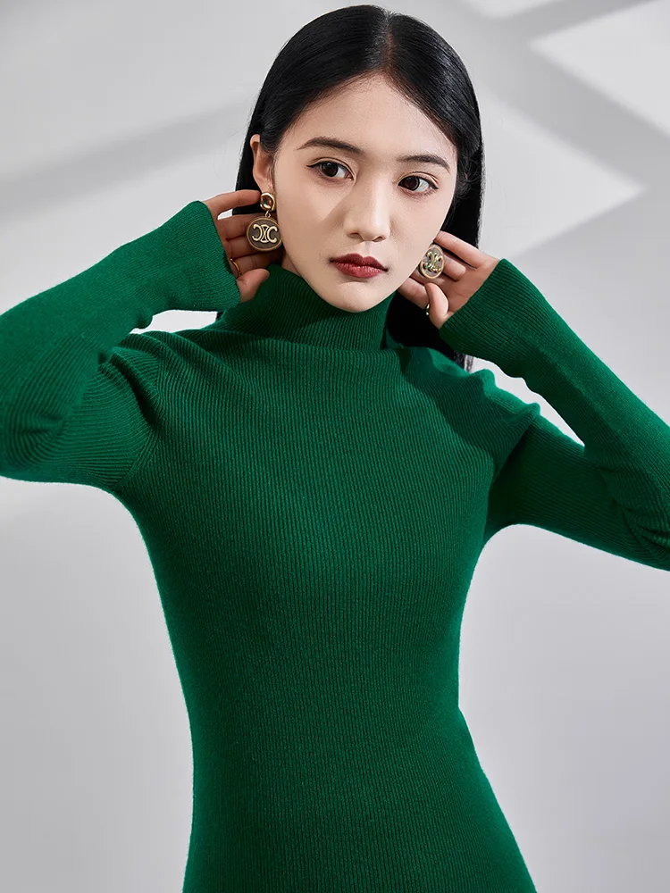 

Женские толстые пуловеры с отложным воротником, уменьшающие возраст, 100% кашемировый вязаный простой однотонный базовый свитер, тонкие теплые топы