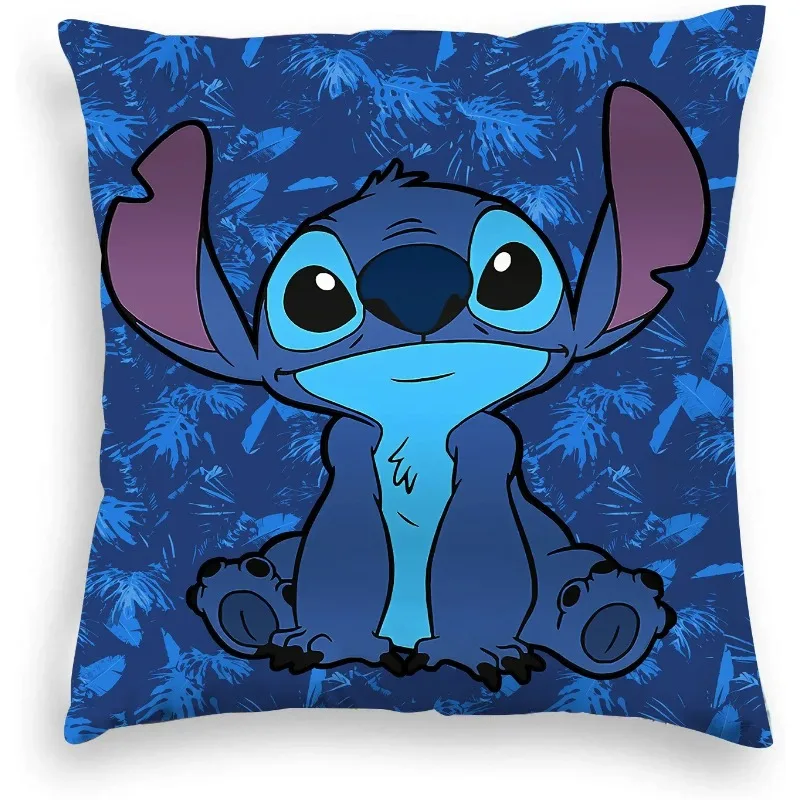 Anime Figure Disney Stitch Double Sided Print Pillowcase Kawaii Stitch Pillow Pillowcase Children Room Interior Decoration Gifts