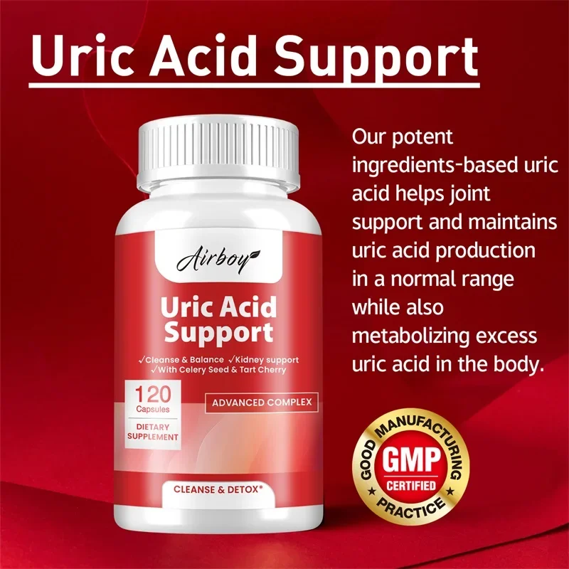 Uric Acid Support - Uric Acid Cleanse & Kidney Support, Joint Support Supplement & Detox Cleanse