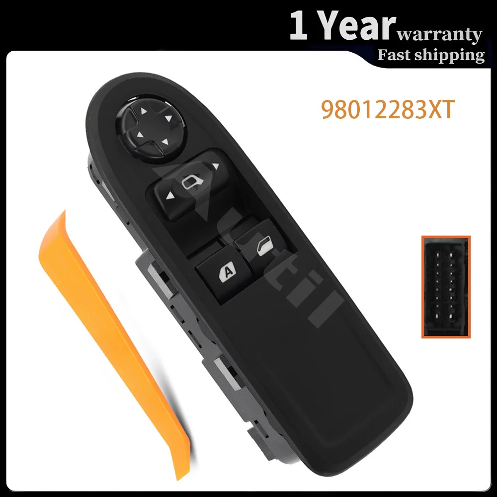 

Electric Power Window Switch Master Lifter Control Button for Citroen C3 2009 2010 2011 2012 2013 2014 2015 2016 98012283XT