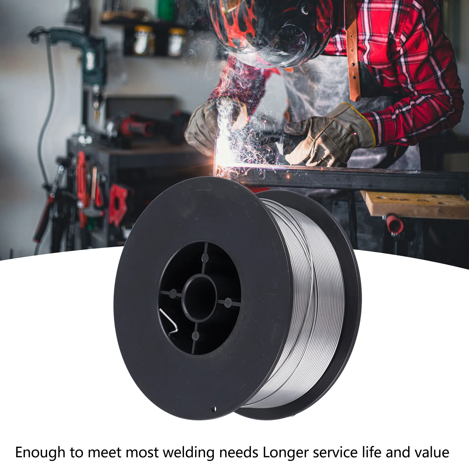 Flux Cored Wire 1.0mm MIG Welding Core Carbon Steel Self Protective 1KG for Gas Free Welding view 2
