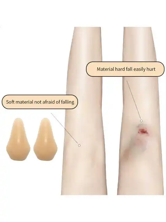 Knee Pads with Strong Adhesive Silicone Knee Pad for Ice Skating Comfortable and Durable Skating Knee Pad