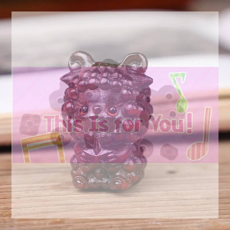【MA】Mini Padauk Carving Chinese New Year Goat Ornaments Zodiac Statue Cute Sheep Decor Home Office Desktop Decor Car Decoration