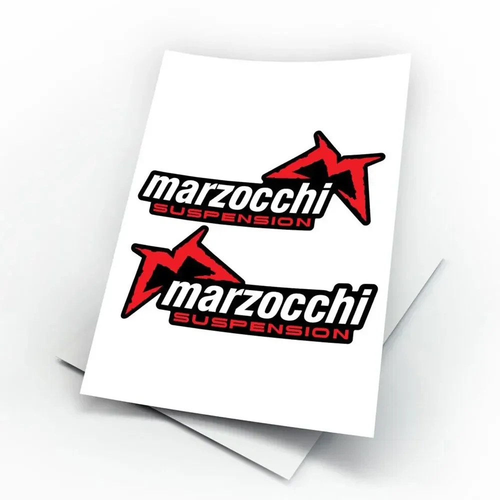 2 Pieces For Marzocchi Logo Fork Decals / Stickers  Adhesive