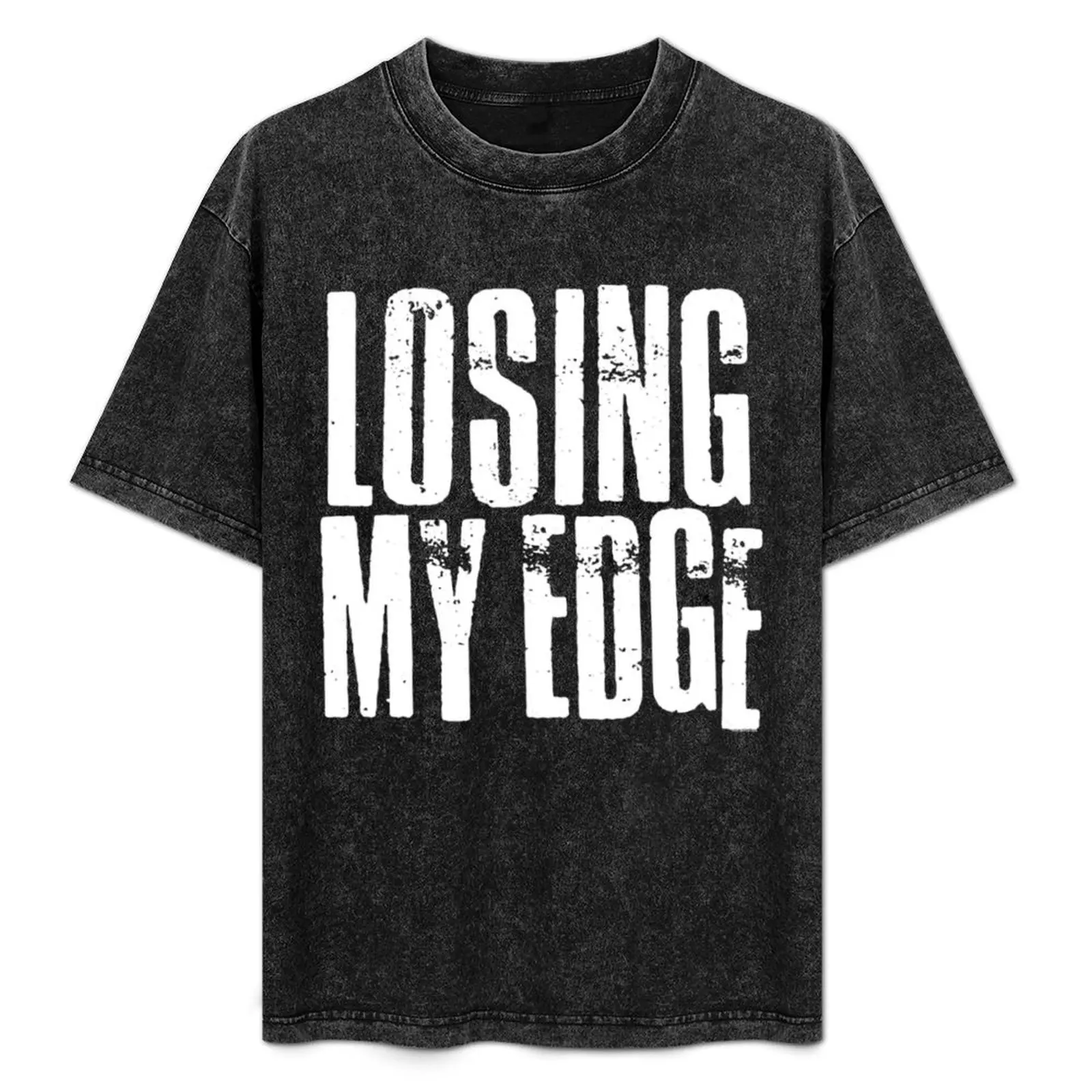

Losing My Edge , Edgy Long-sleeve Graphic T-Shirt Plus Size Gym Sports T-Shirt