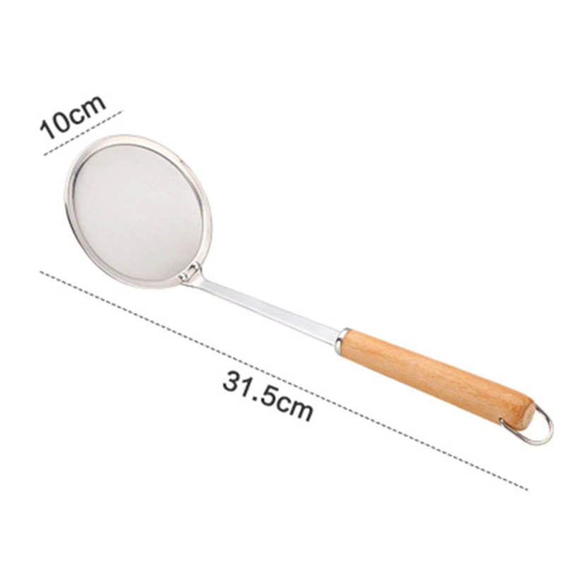 Dining Mesh Strainer Effectively Food Gadgets Heat insulation Oil Filter Spoon Stainless Steel Colander Useful